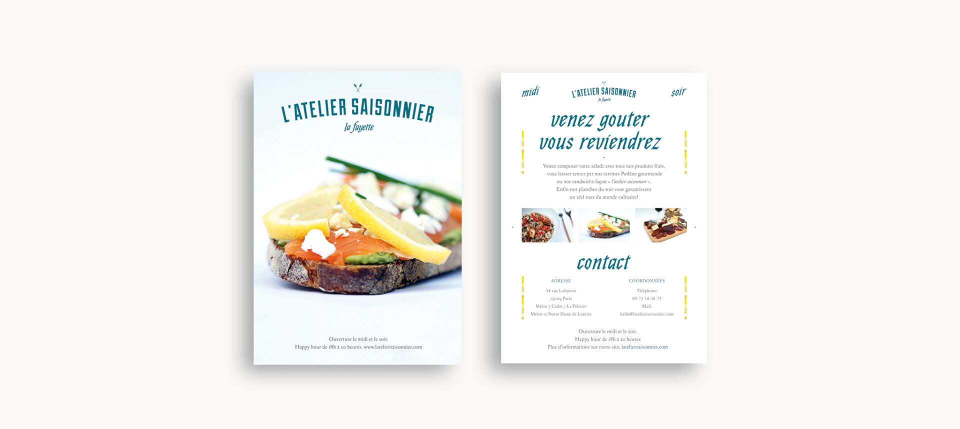 Identité visuelle L’Atelier Saisonnier – Logotype.